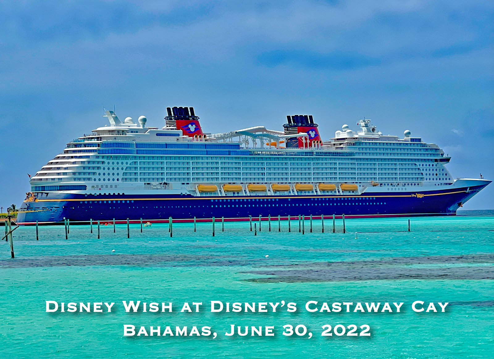 Disney Cruise Line Ships at Disney’s Castaway Cay